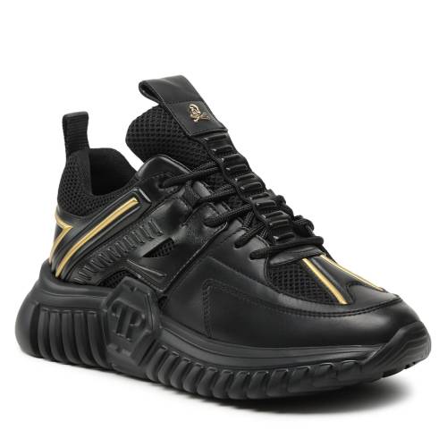 Sneakers PHILIPP PLEIN Runner Sneakers Supersonic SACS USC0405 PLE075N Black/Light Gold 0293