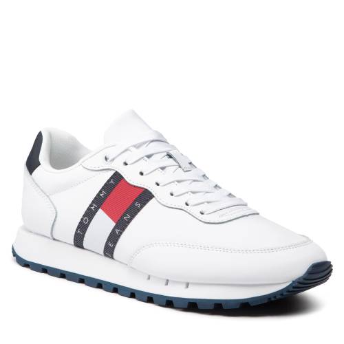 Sneakers Tommy Jeans Tommy Jeans Leather Runner EM0EM00898 White YBR