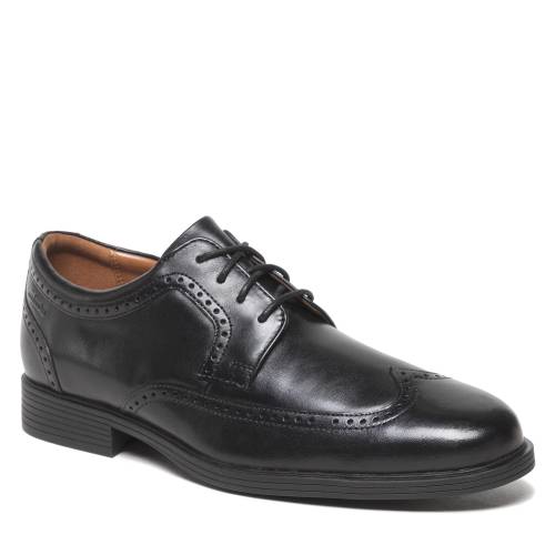 Pantofi Clarks Whiddon Wing 261580097 Black Leather