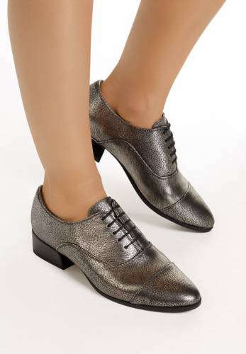 Pantofi piele Zendaya Argintii