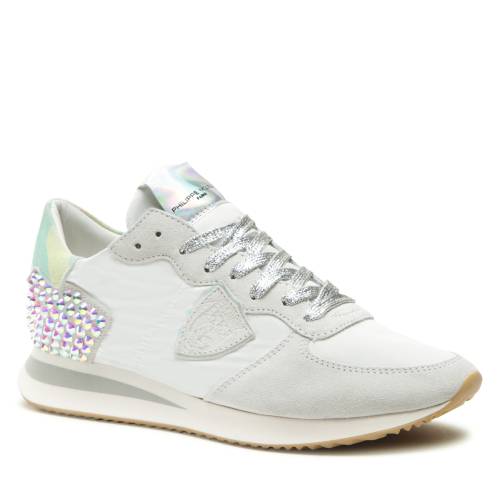 Sneakers Philippe Model Low Woman TZLD TRPX Veau Diamant/Blanc