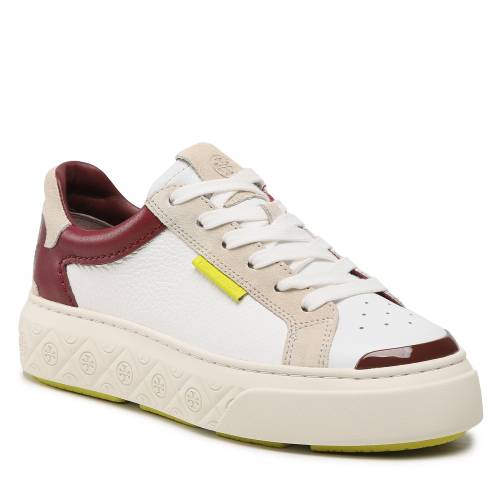 Sneakers Tory Burch Ladybug Sneaker Leather 141752 White/Bordeaux/Frost 600